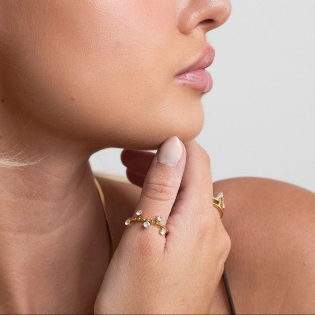 Anel Shine Banhado em Ouro 18K