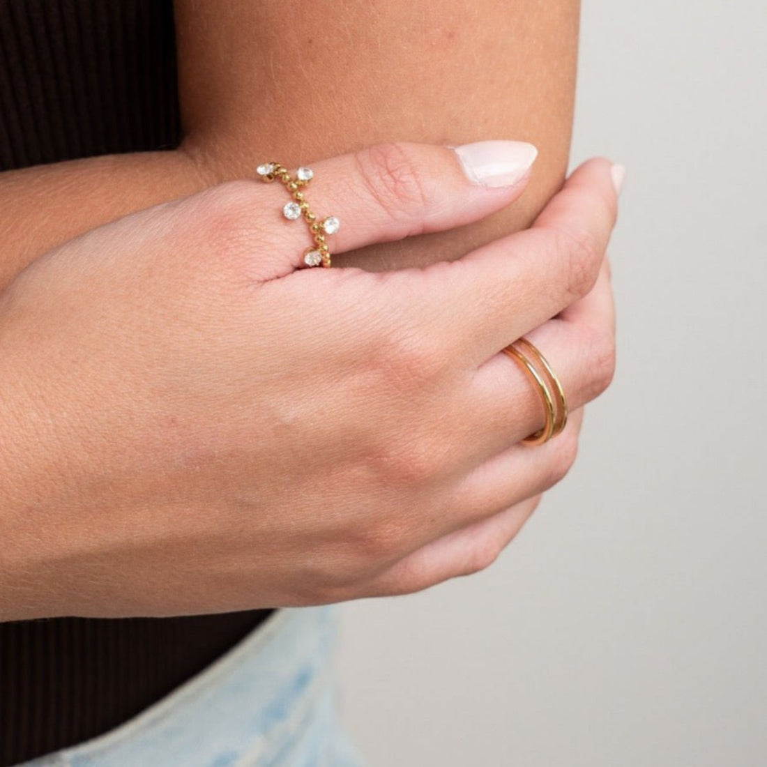Anel Shine Banhado em Ouro 18K