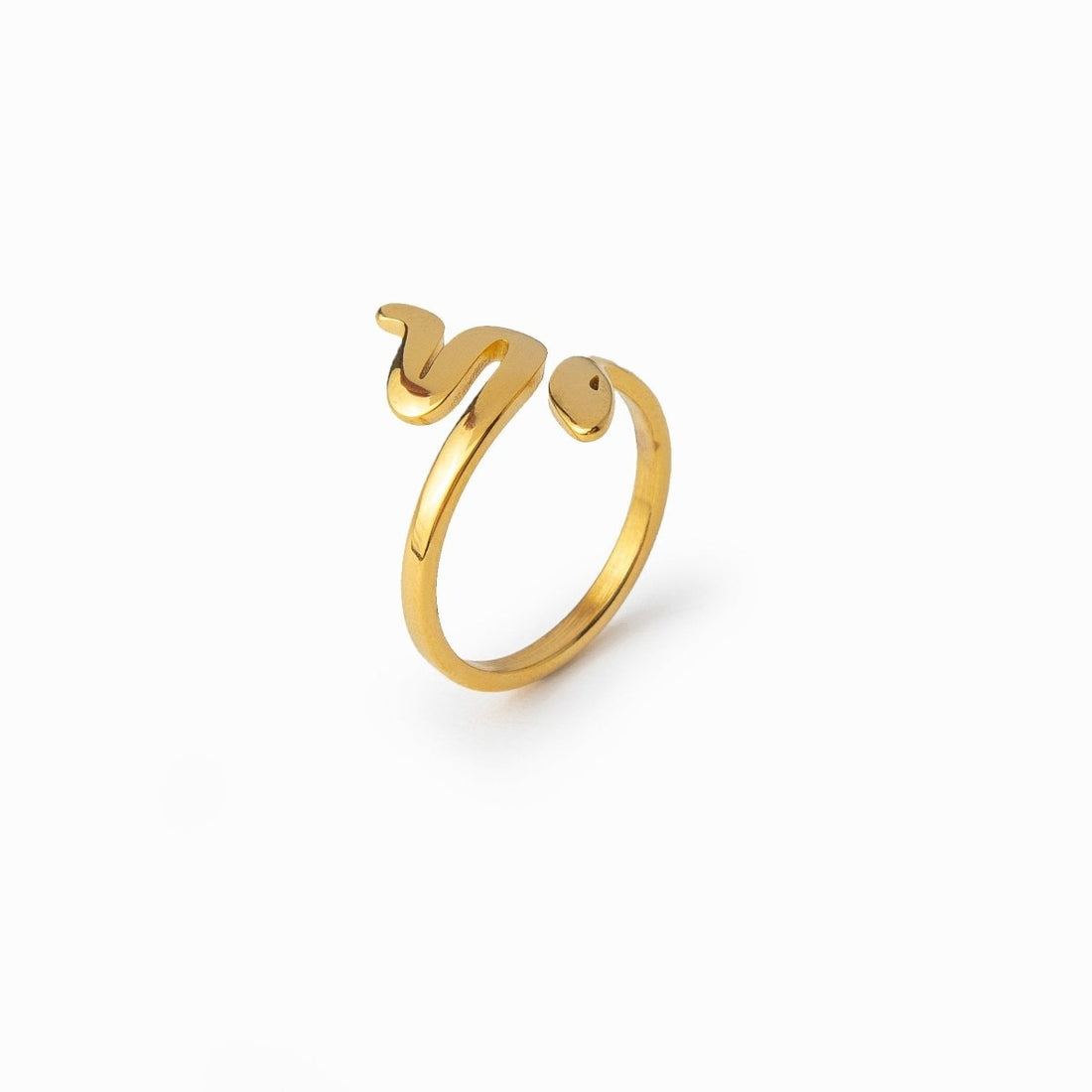 Anel Cobra Jane Banhado em Ouro 18K