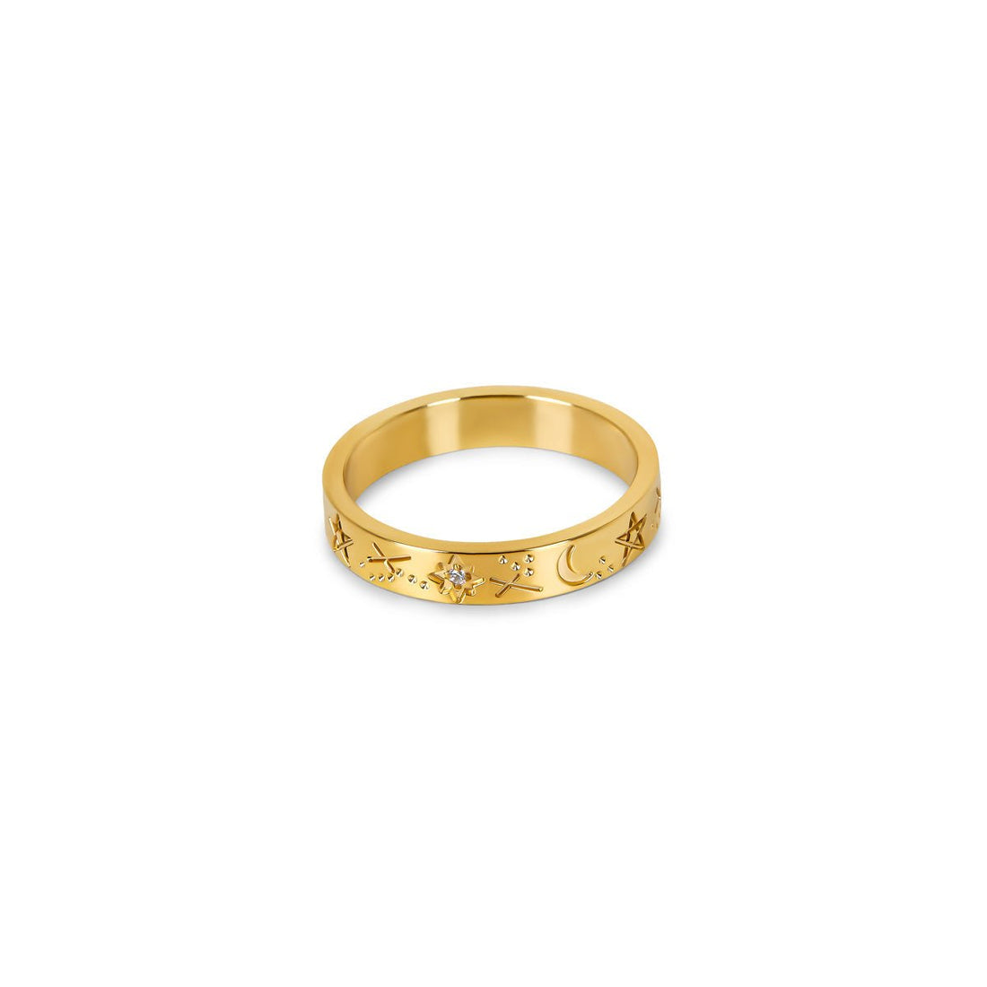 Anel Auriah Banhado em Ouro 18K