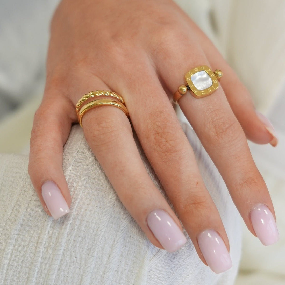 Anel Cyran Banhado em Ouro 18K