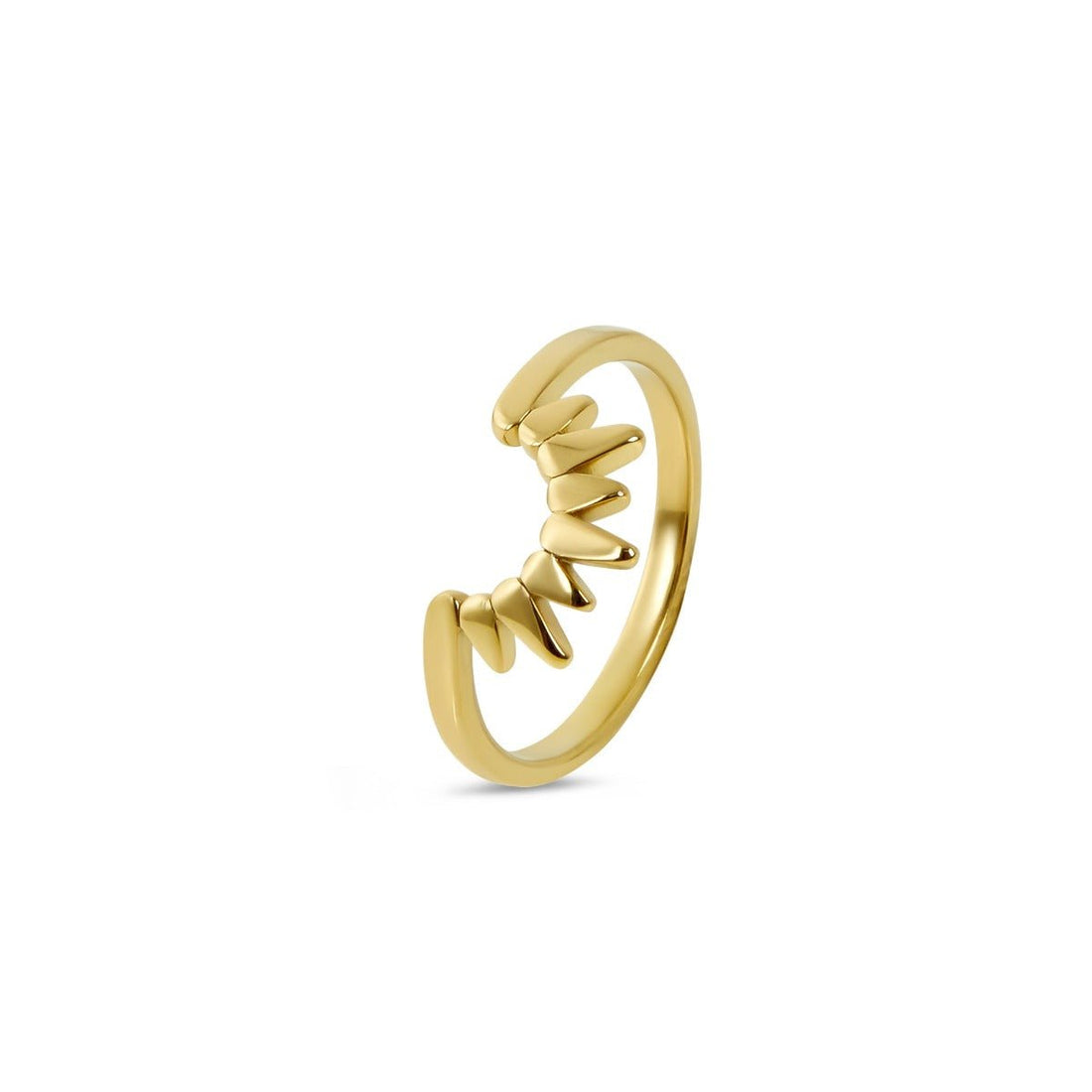 Anel Sol Banhado em Ouro 18K