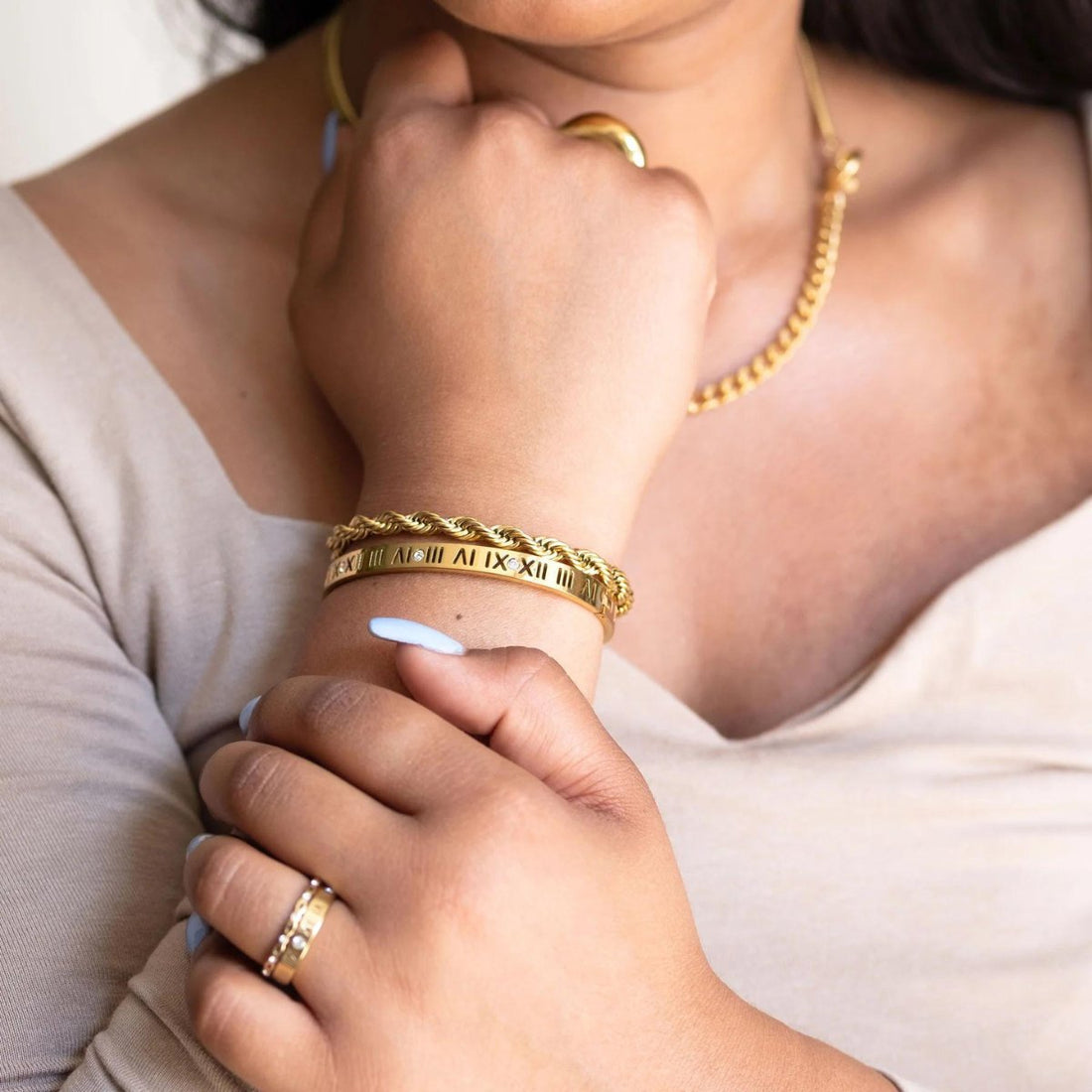 Bracelete Roma Banhado em Ouro 18K
