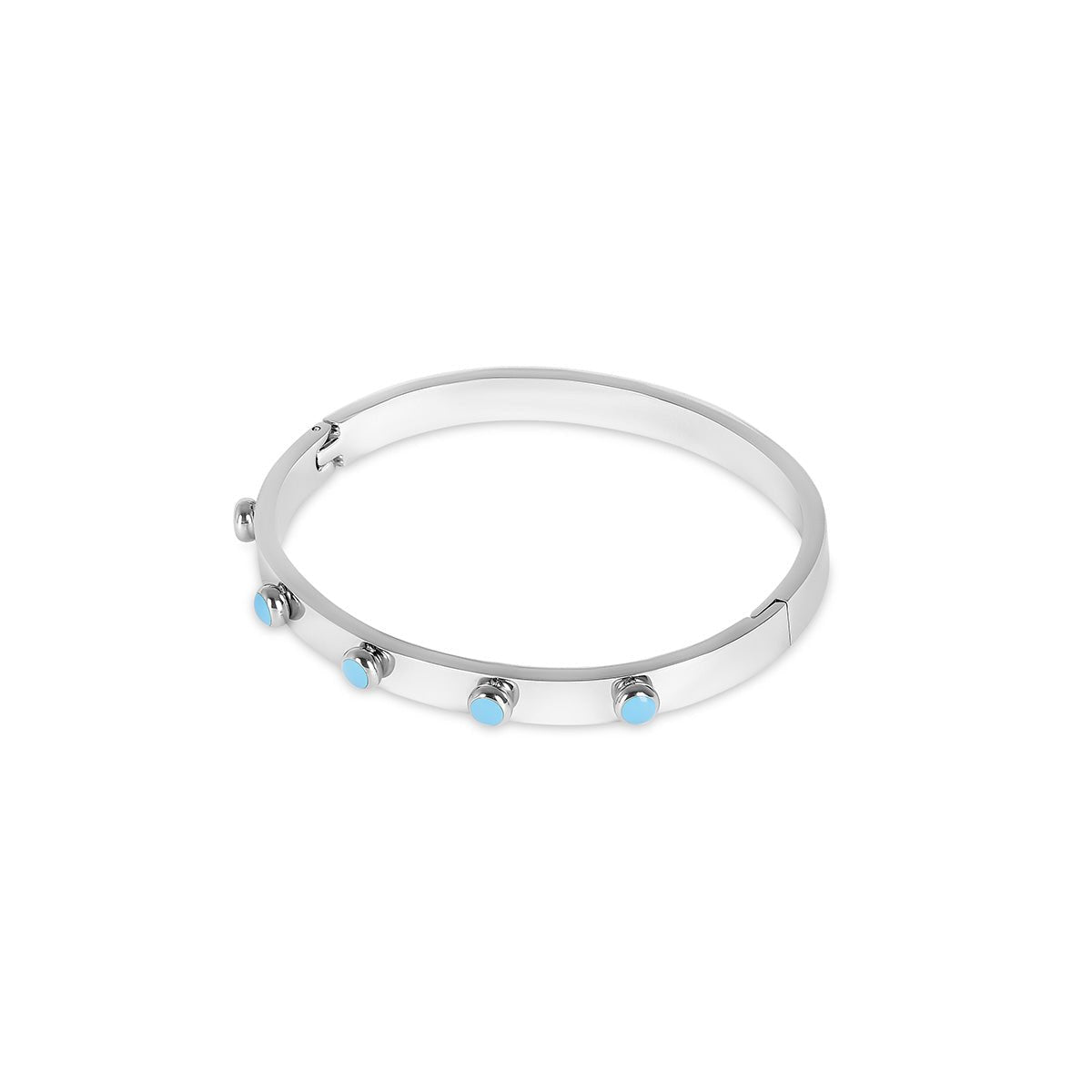 Bracelete Mariana Aqua Prata