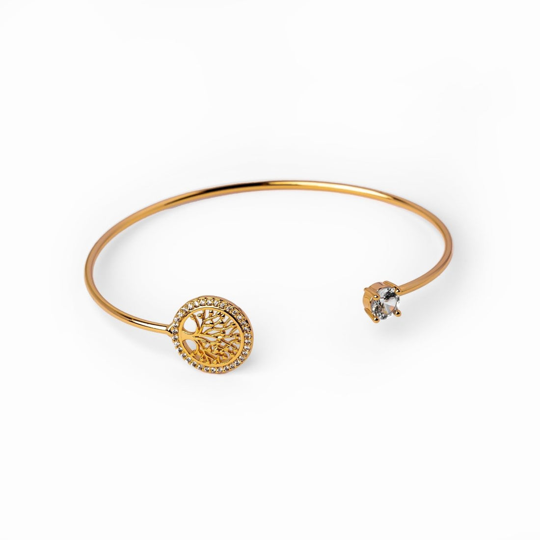 Bracelete Árvore da Vida Eden Banhado em Ouro 18K