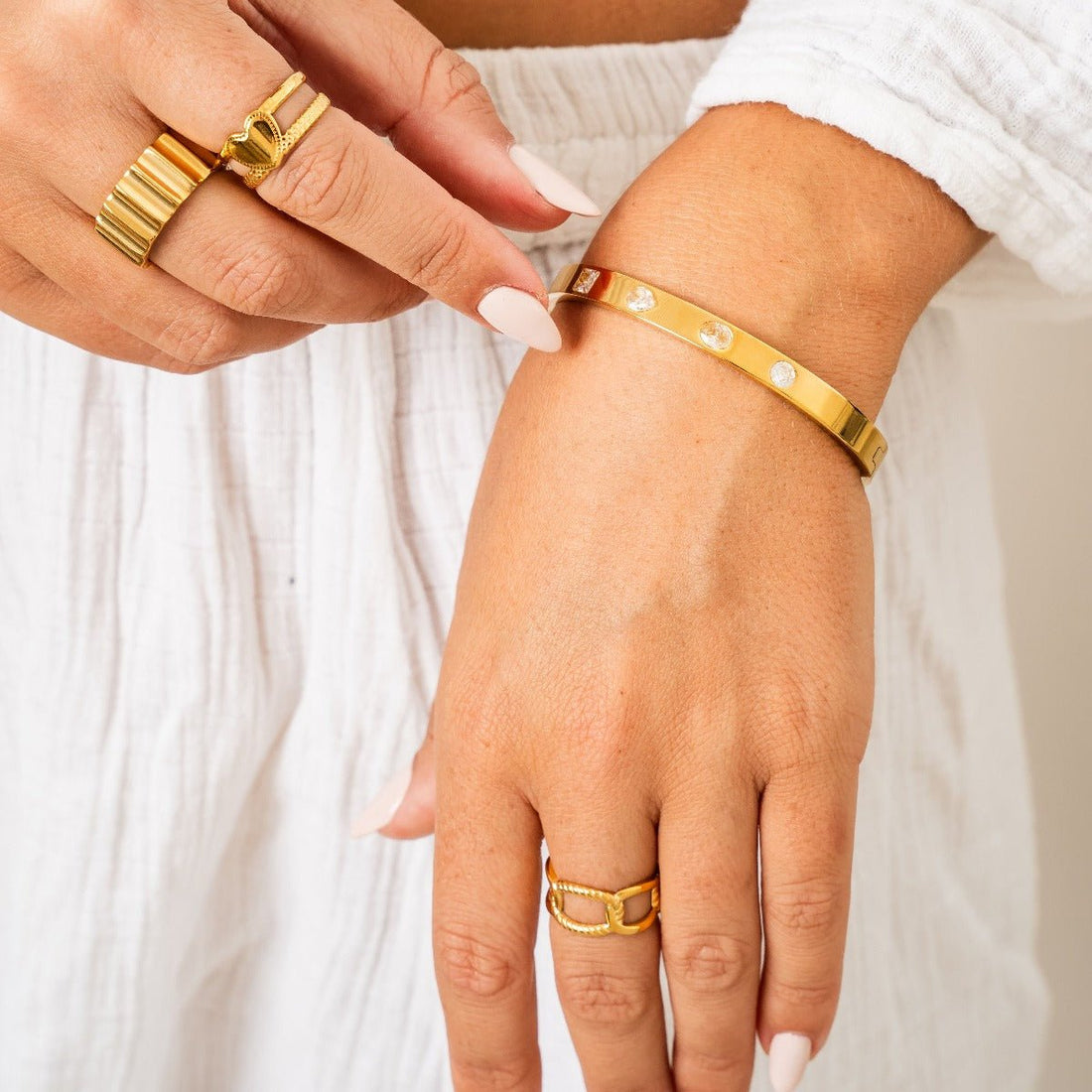 Bracelete Malenne Banhado em Ouro 18K