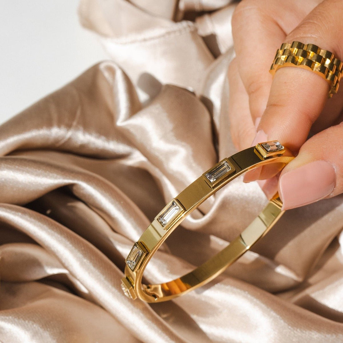 Bracelete Elyssia Banhado em Ouro 18K