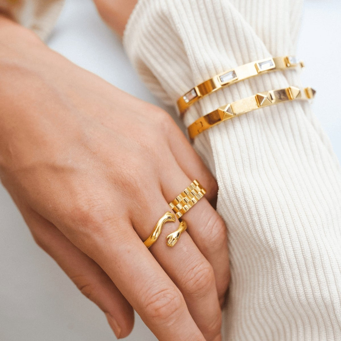 Bracelete Elyssia Banhado em Ouro 18K