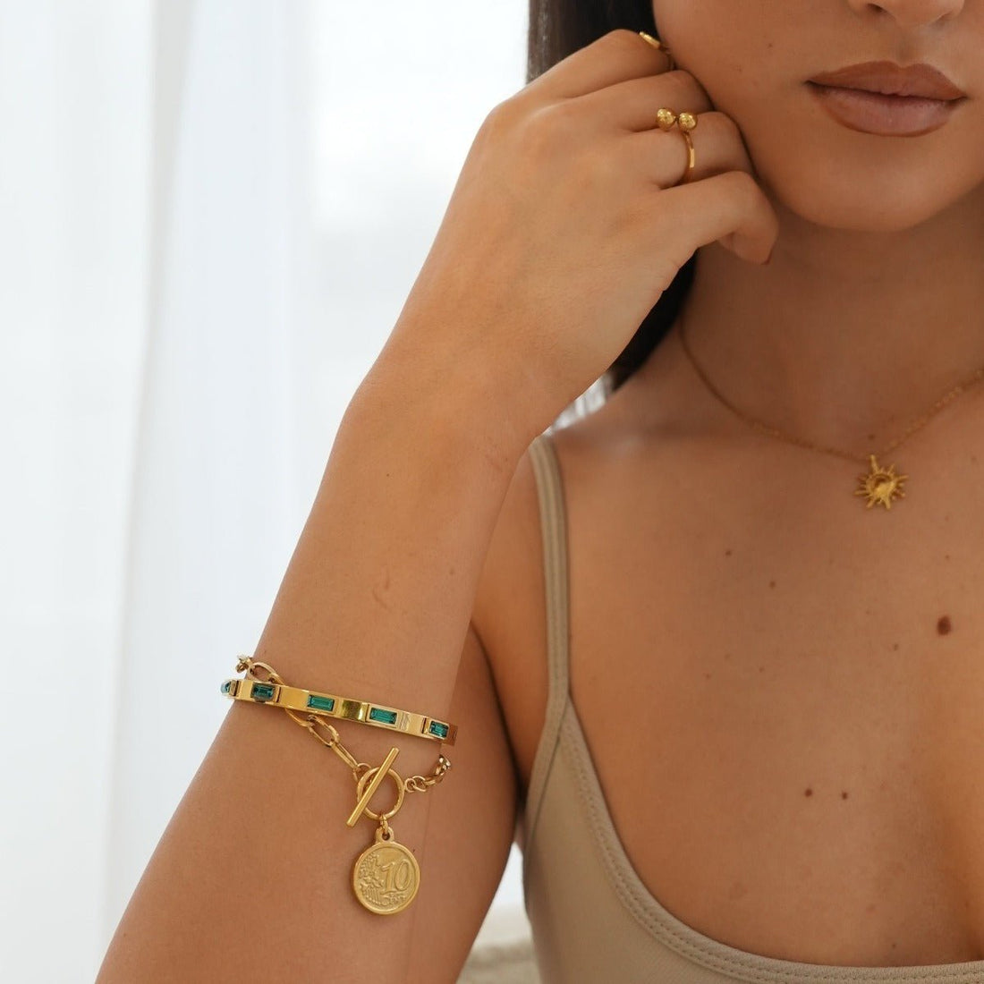 Bracelete Cris Banhado em Ouro 18K