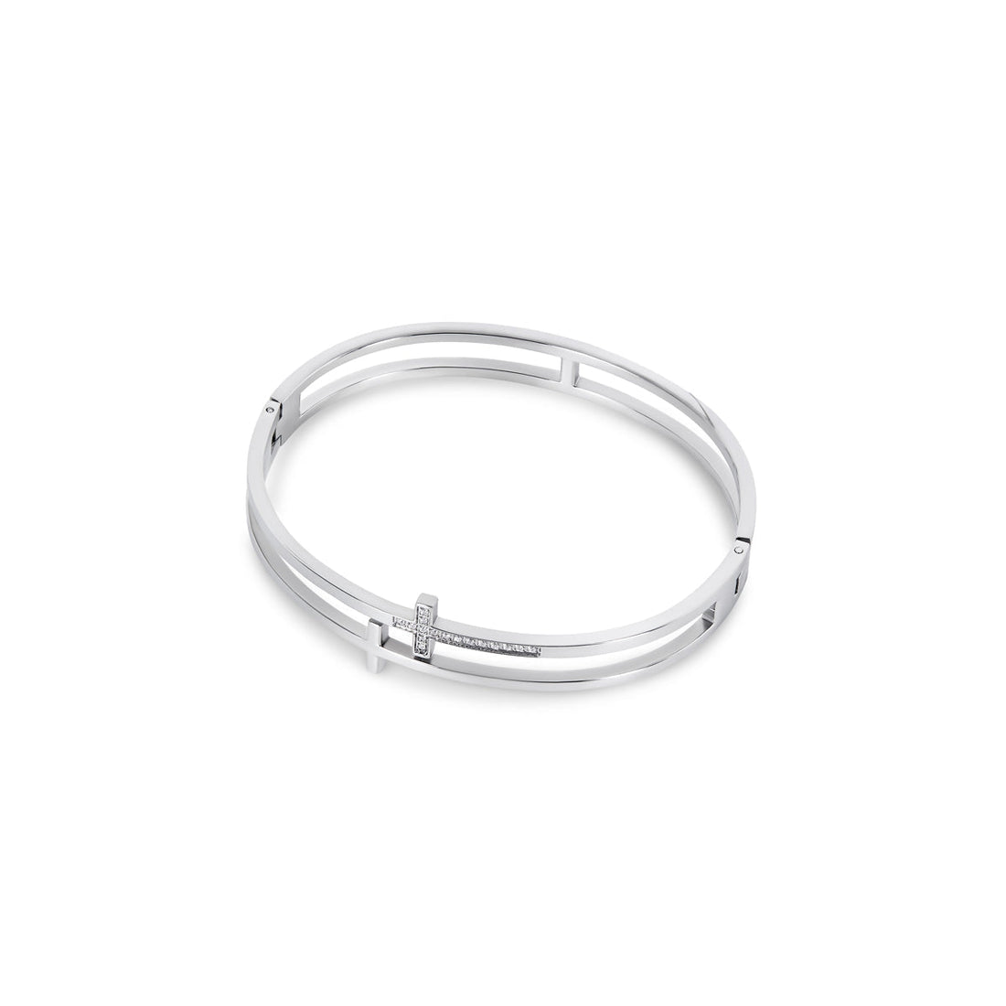 Bracelete Cruz Norah Prata