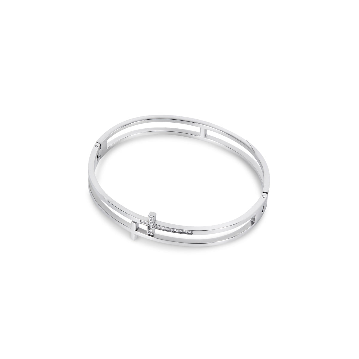 Bracelete Cruz Norah Prata
