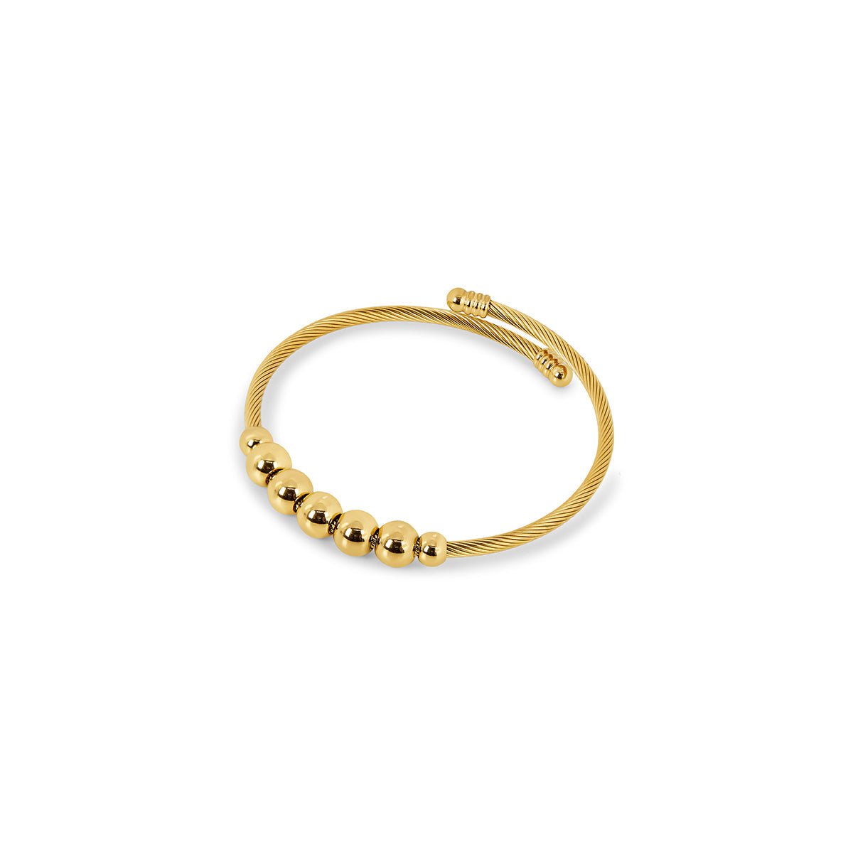 Bracelete Ajustável Anti-Stress Armony Banhado em Ouro 18K