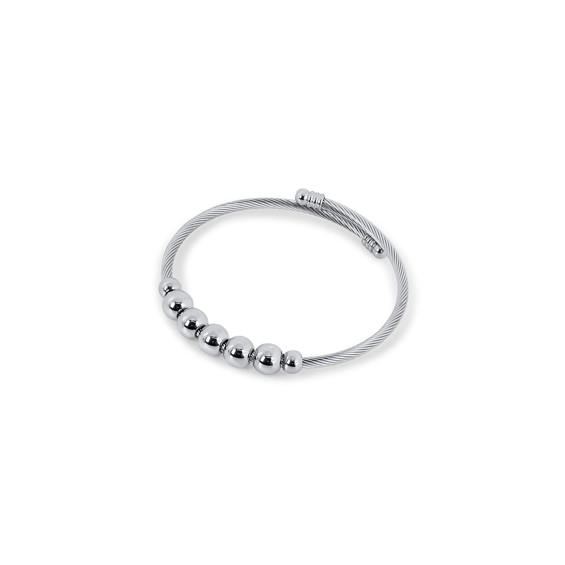 Bracelete Ajustável Anti-Stress Armony Prata