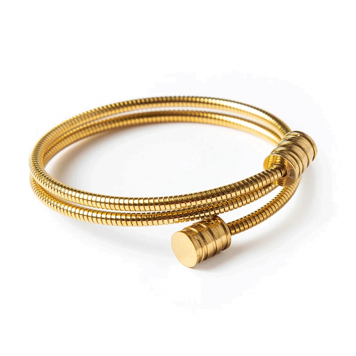 Bracelete Espiral Lisandra Banhada em Ouro 18K