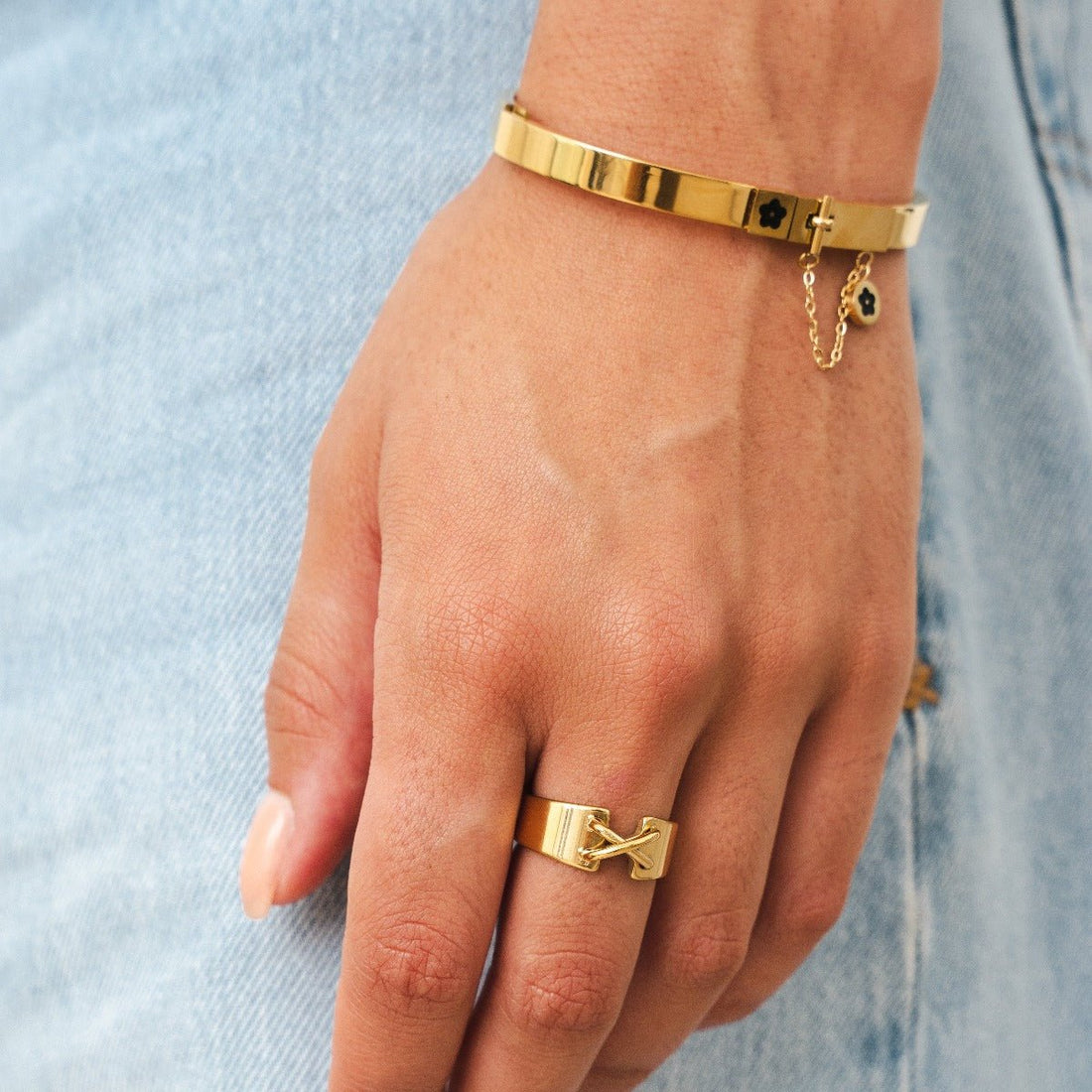 Bracelete Amaris Banhado em Ouro 18K
