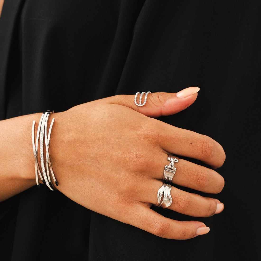 Bracelete Zircônia Elvina Prata