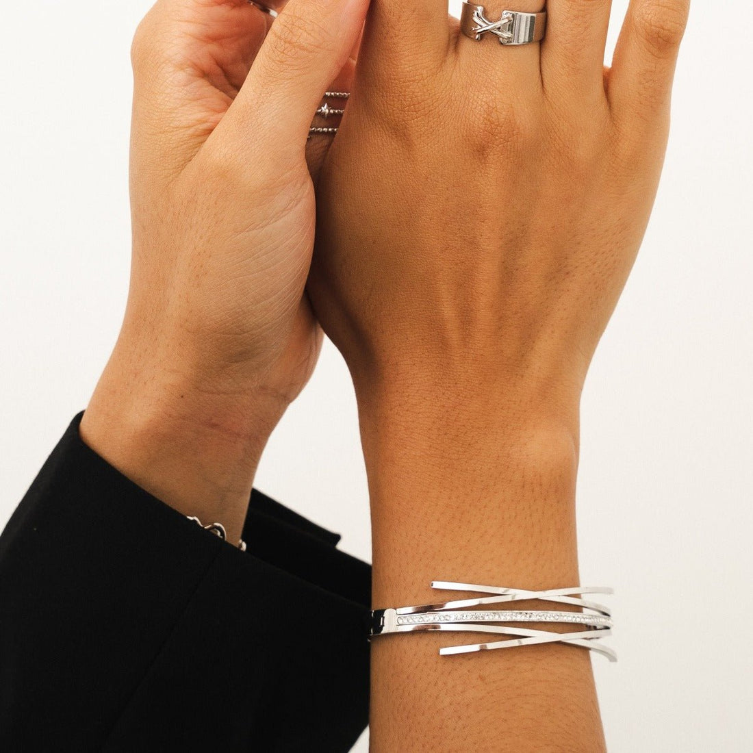Bracelete Zircônia Elvina Prata