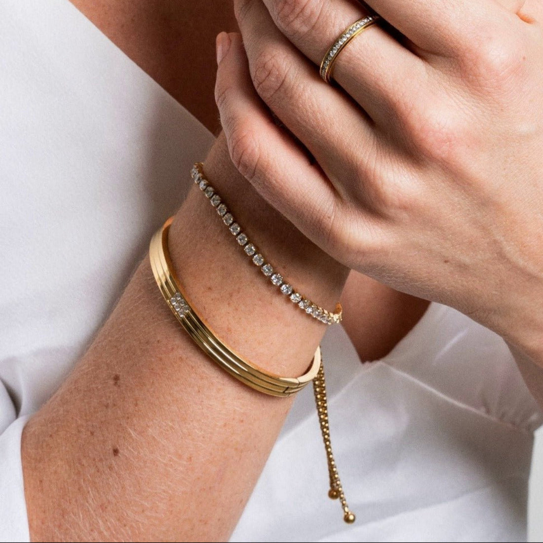 Bracelete Hanna Banhado em Ouro 18k