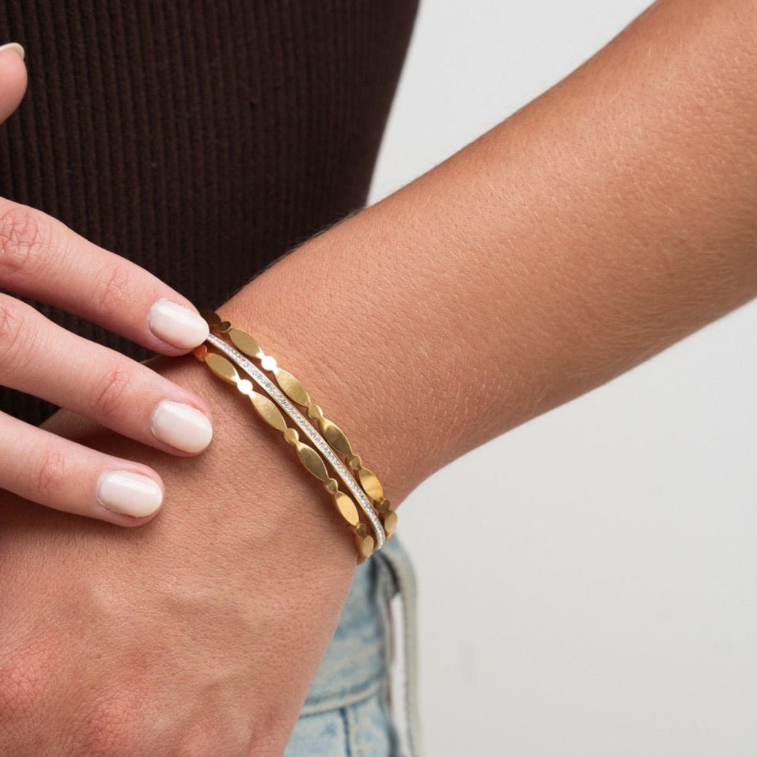 Bracelete Isa Banhado em Ouro 18K