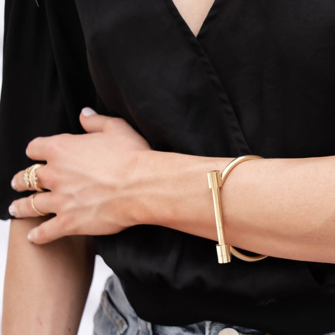 Bracelete Elanora Banhado em Ouro 18K