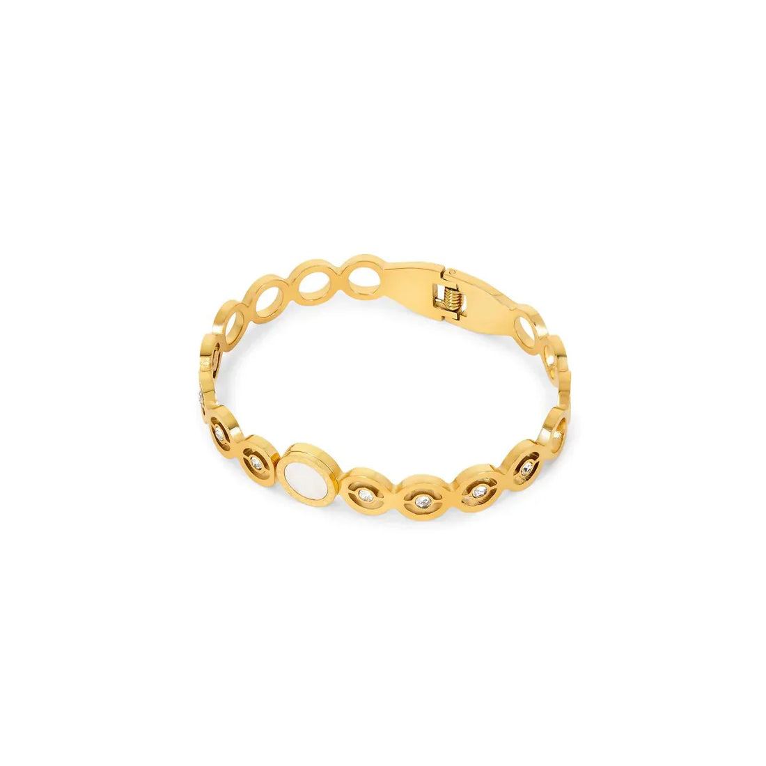 Bracelete Zircônia Anita Banhado em Ouro 18k