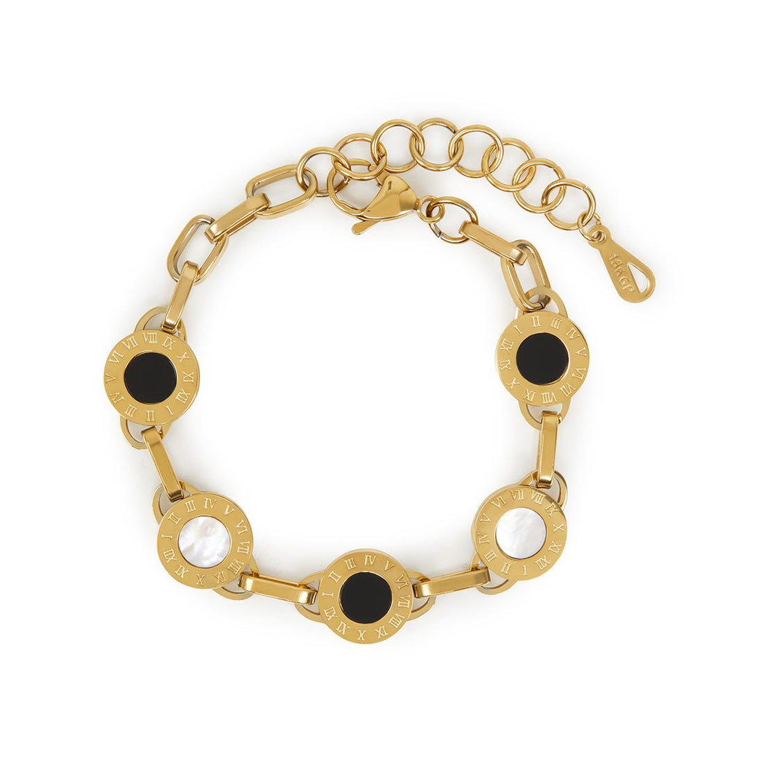 Bracelete Ônix Noir Intense Banhado em Ouro 18k