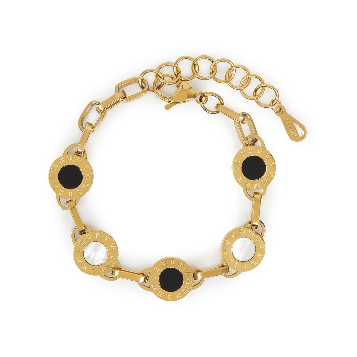 Bracelete Ônix Noir Intense Banhado em Ouro 18k