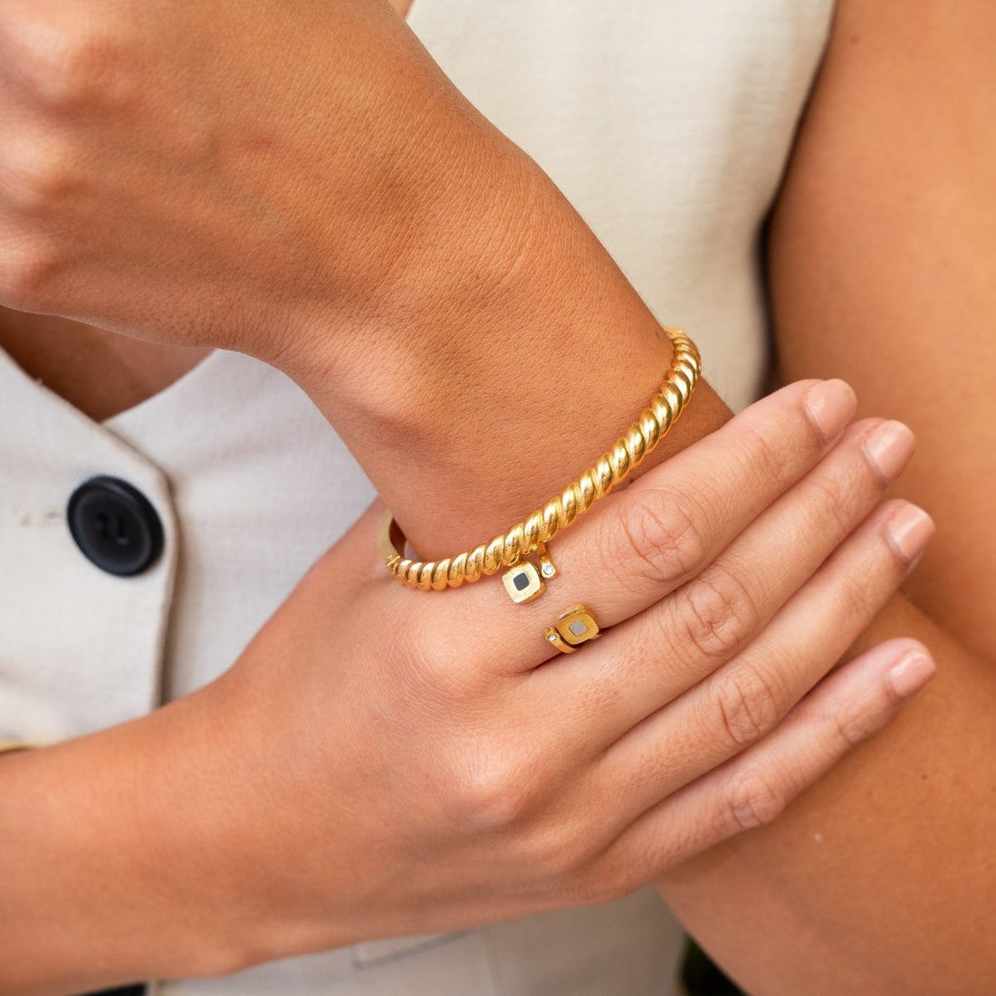 Bracelete Mirelly Banhado em Ouro 18K