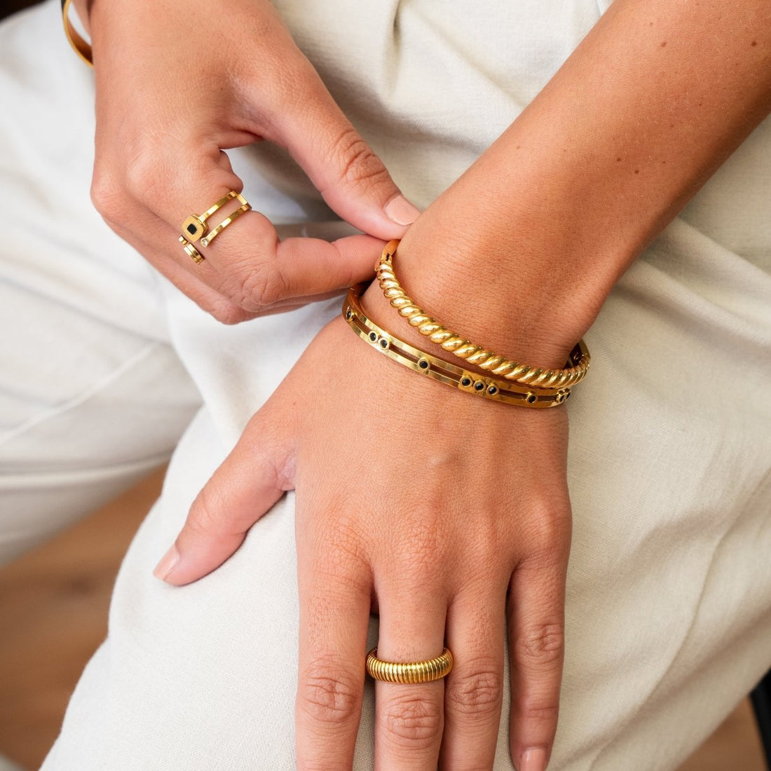 Bracelete Mirelly Banhado em Ouro 18K