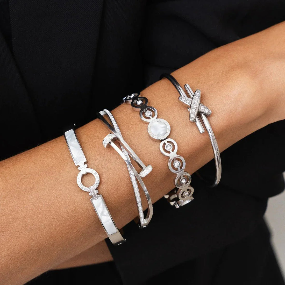 Bracelete Zircônias Malena Prata