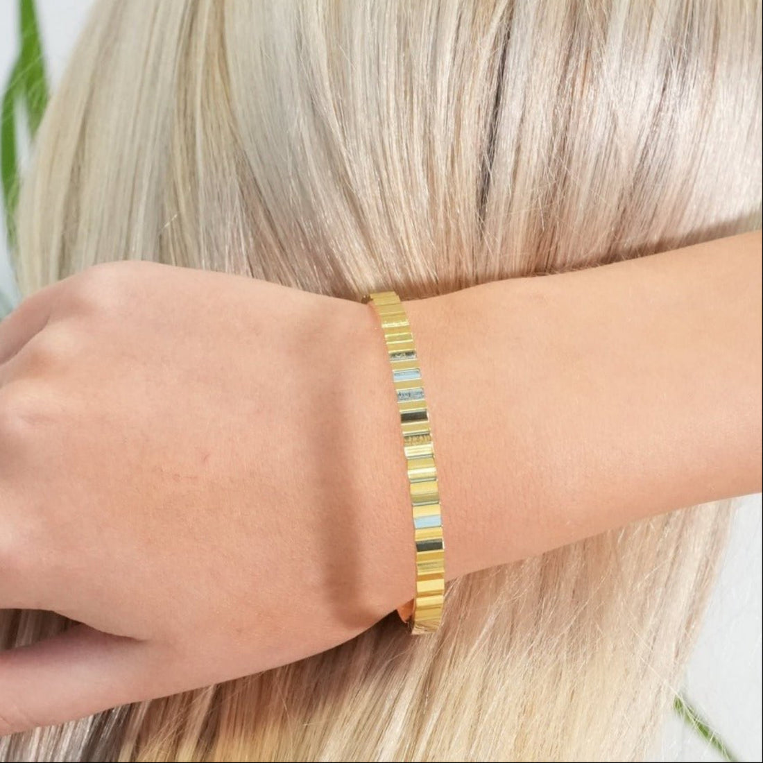 Bracelete Ripple Banhado em Ouro 18k