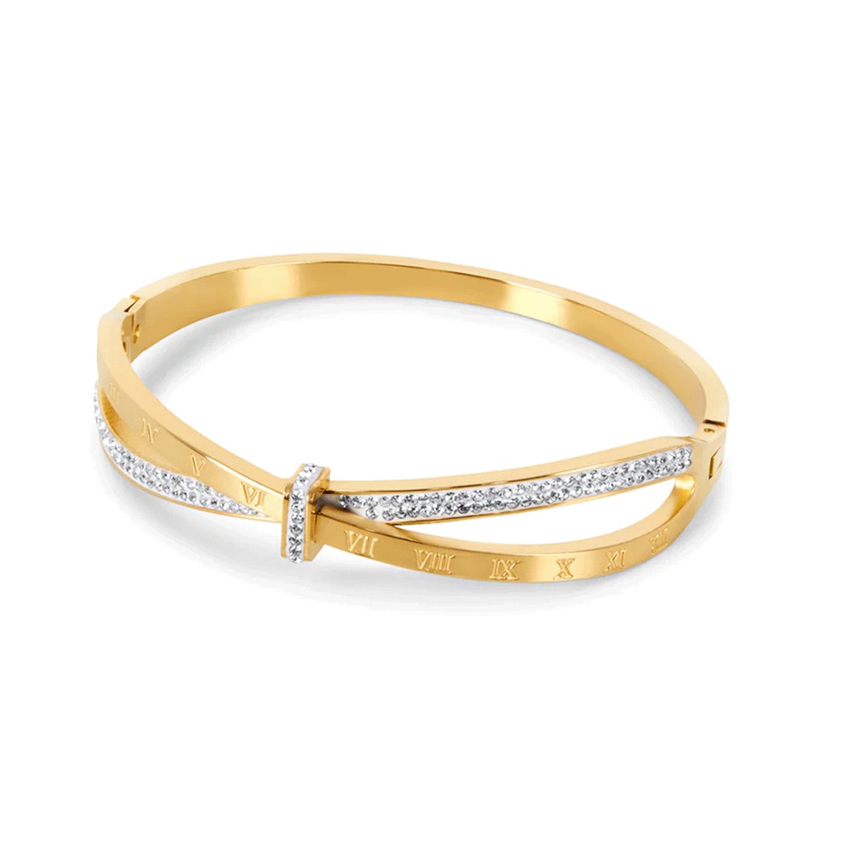Bracelete Zircônia Verona Banhado em Ouro 18K