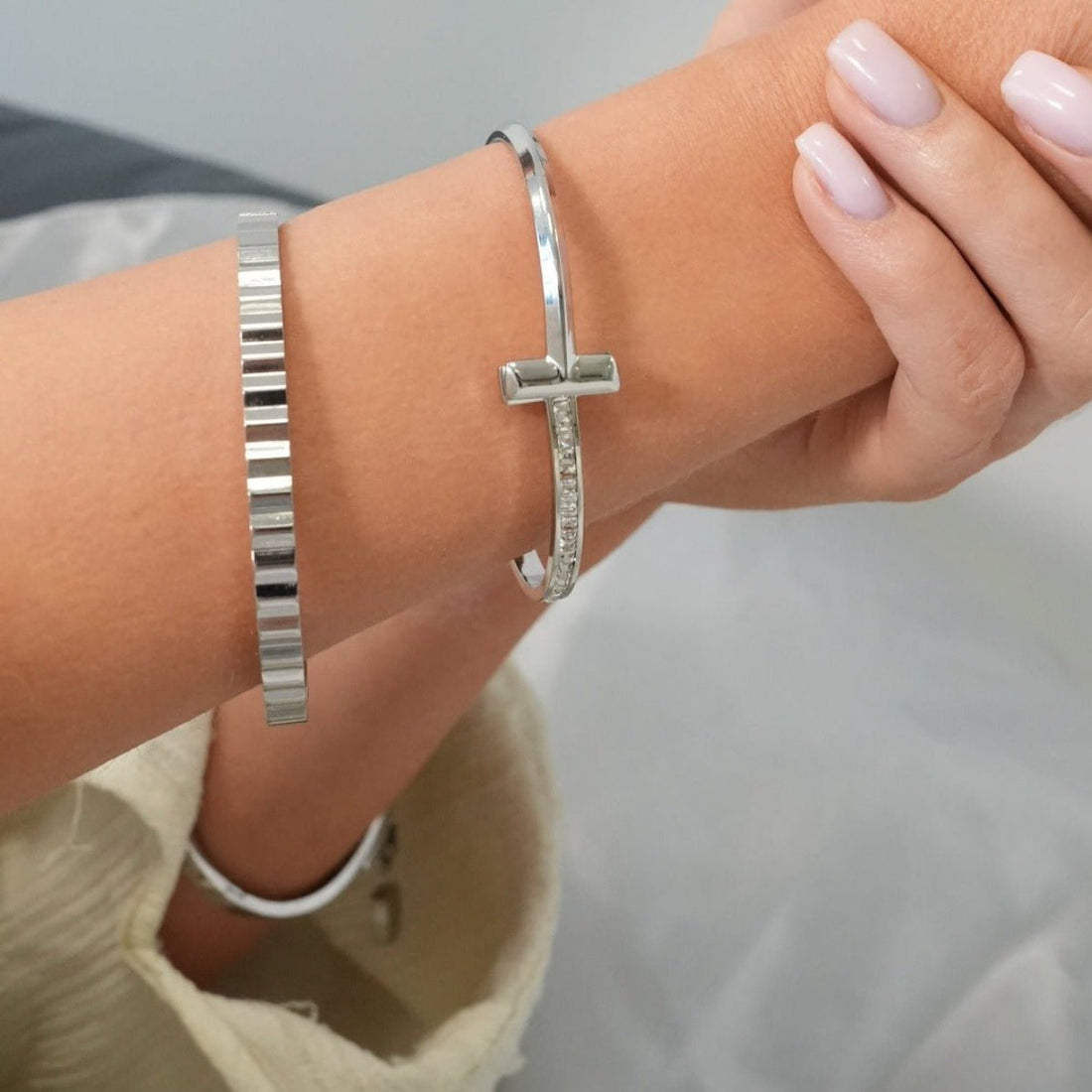 Bracelete T-Bar Elegance - Prata