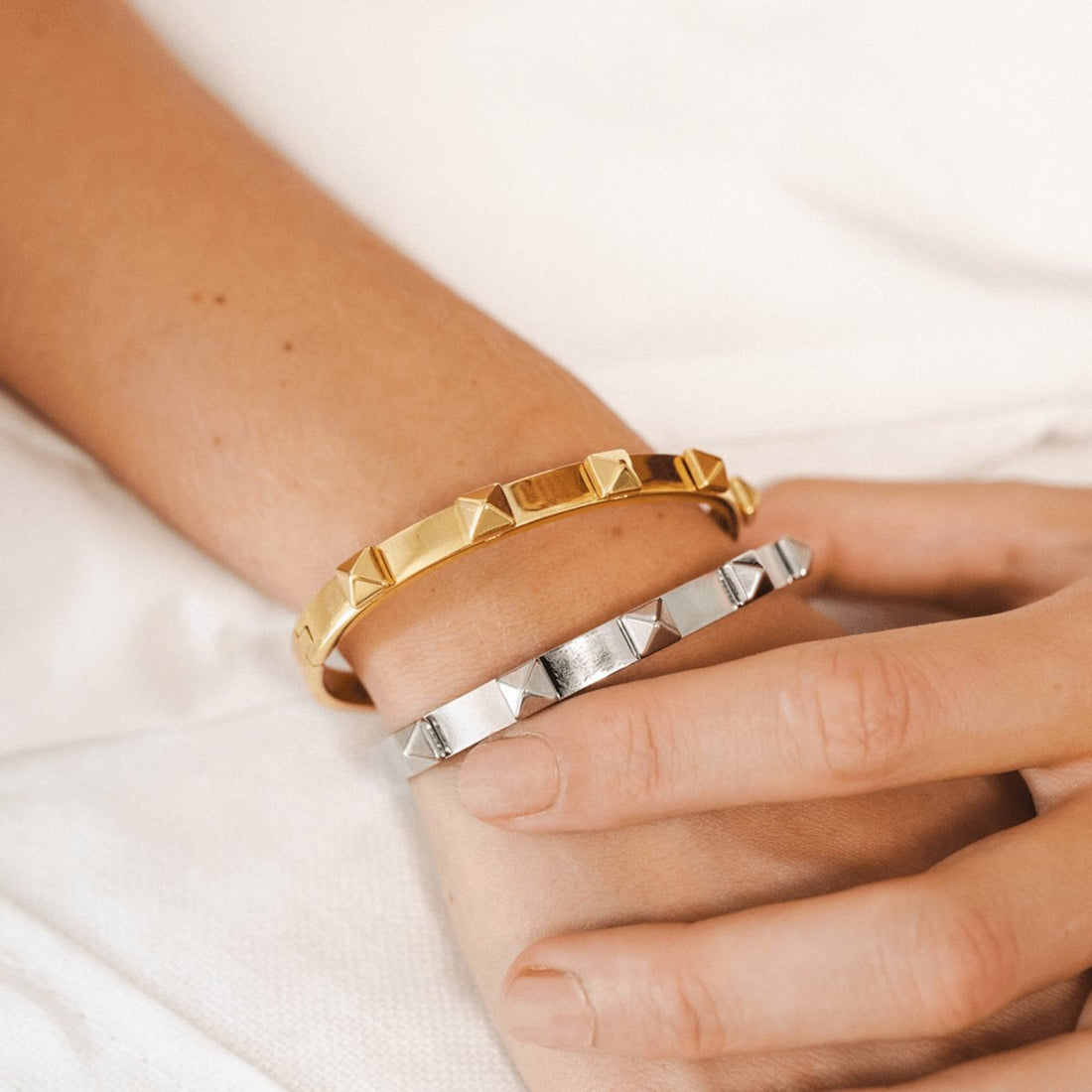 Bracelete Spike Dara Prata