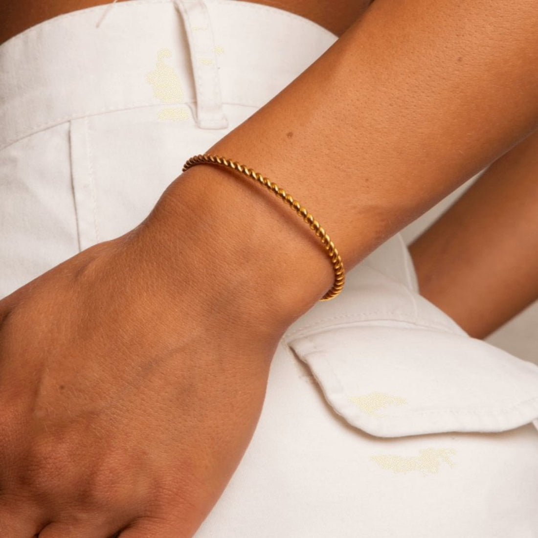 Bracelete Milena Banhado em Ouro 18K