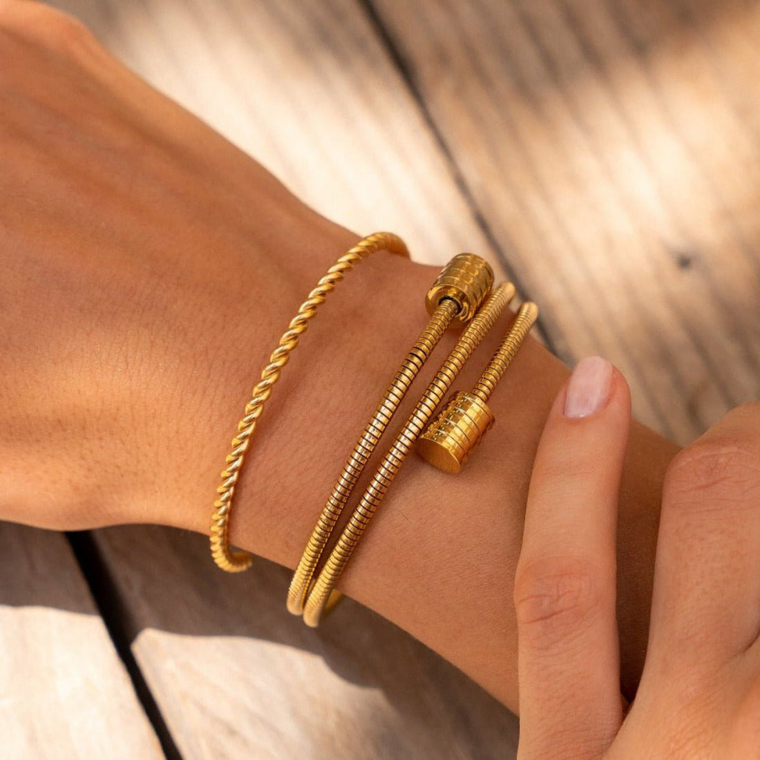 Bracelete Milena Banhado em Ouro 18K