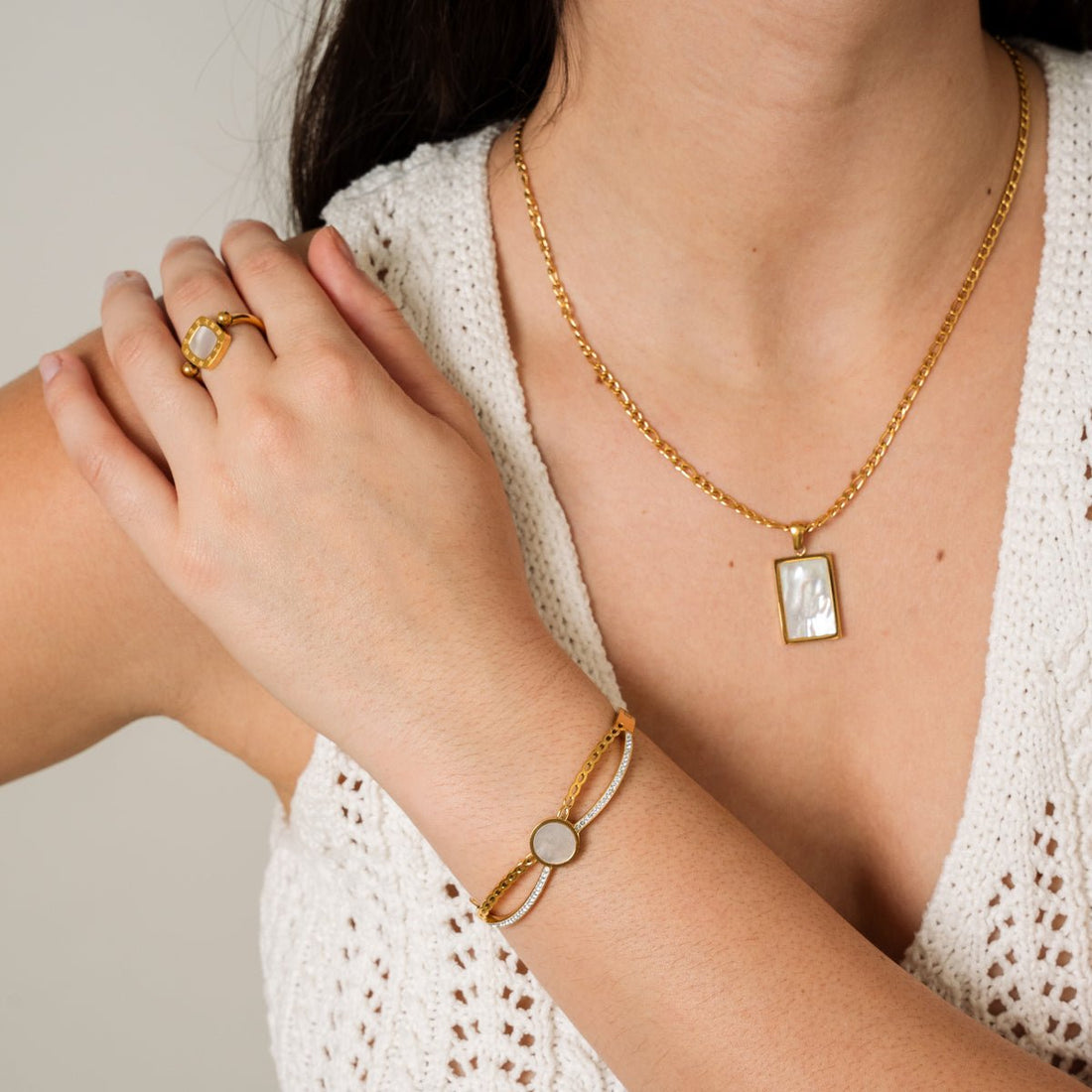 Bracelete Estela Banhado em Ouro 18K