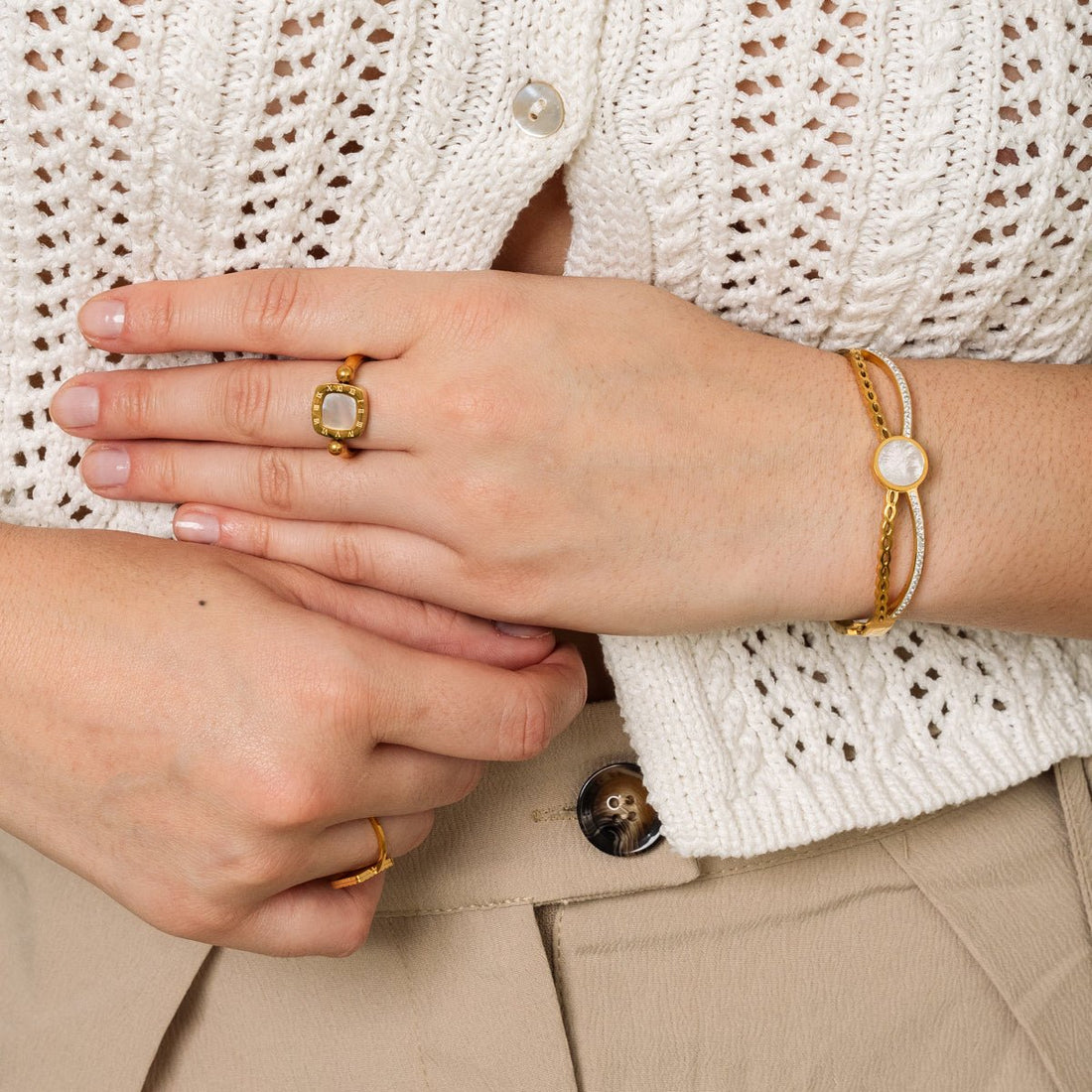 Bracelete Estela Banhado em Ouro 18K