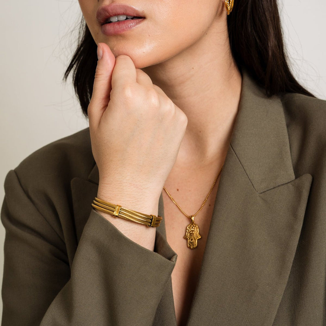 Bracelete Elisaine Banhado em Ouro 18K