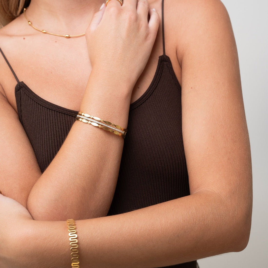 Bracelete Ondira Banhado em Ouro 18K