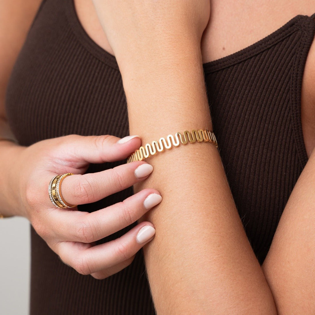 Bracelete Ondira Banhado em Ouro 18K