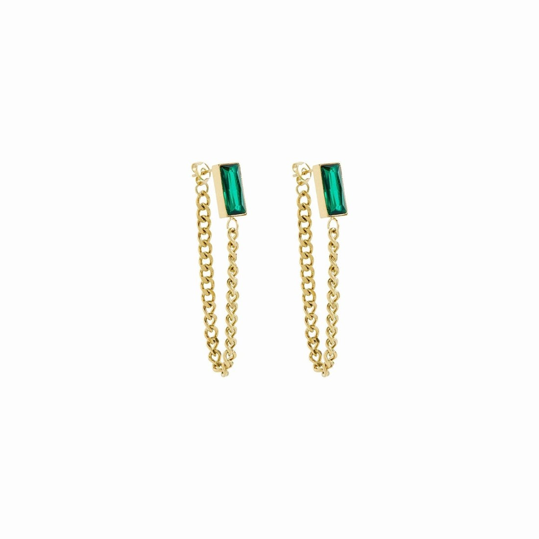 Brinco Corrente Diana Banhado em Ouro 18K