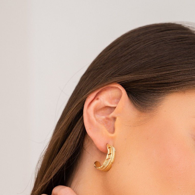 Brinco Argola Ysandra Banhado em Ouro 18K