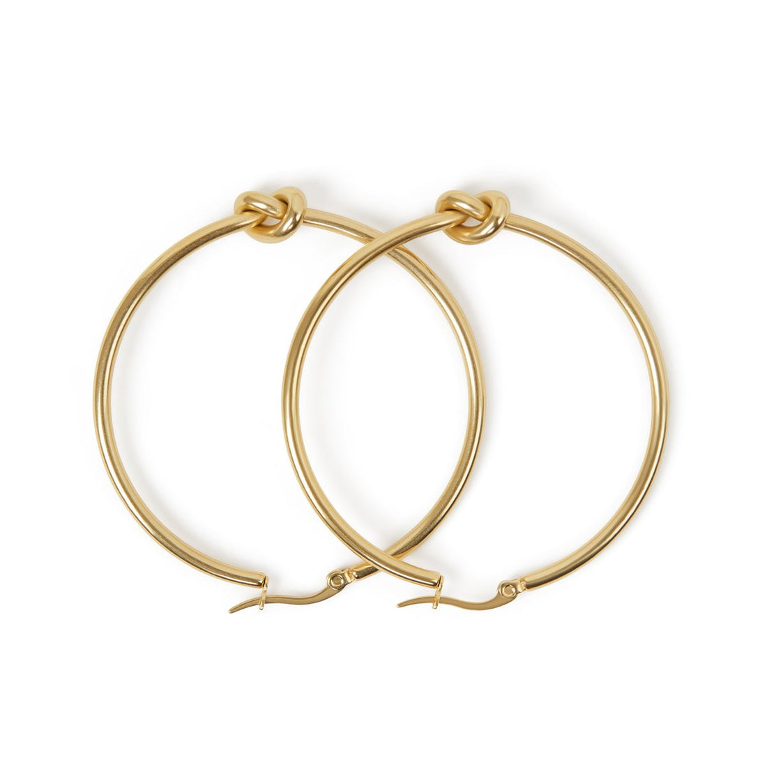 Brinco Argola Nó Lari Banhado em Ouro 18K