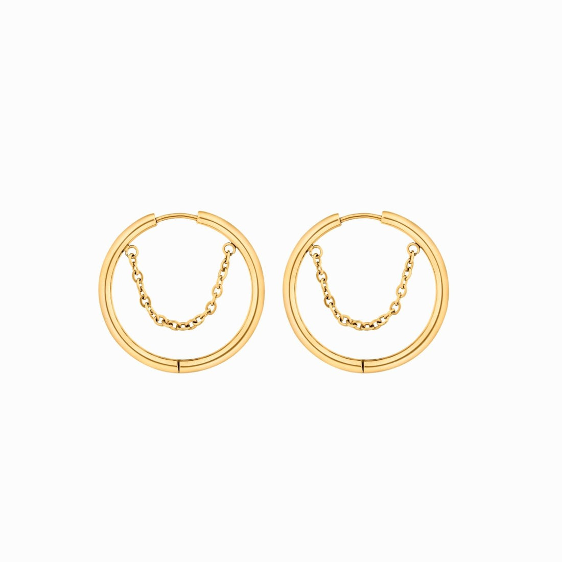 Brinco Argola Melia Banhado em Ouro 18K