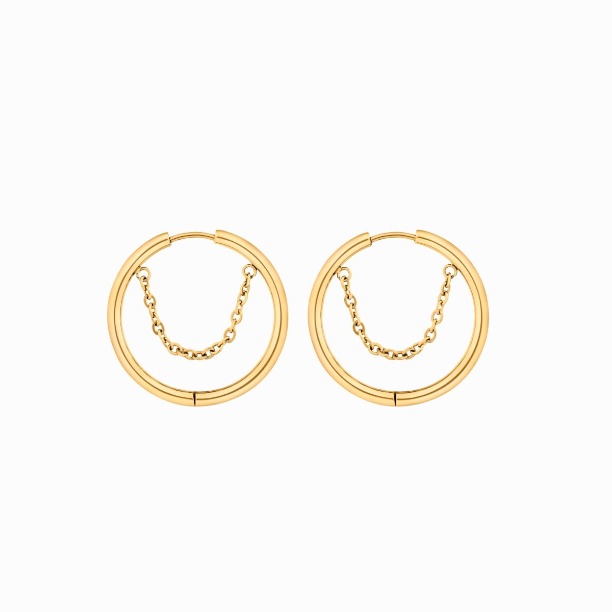 Brinco Argola Melia Banhado em Ouro 18K