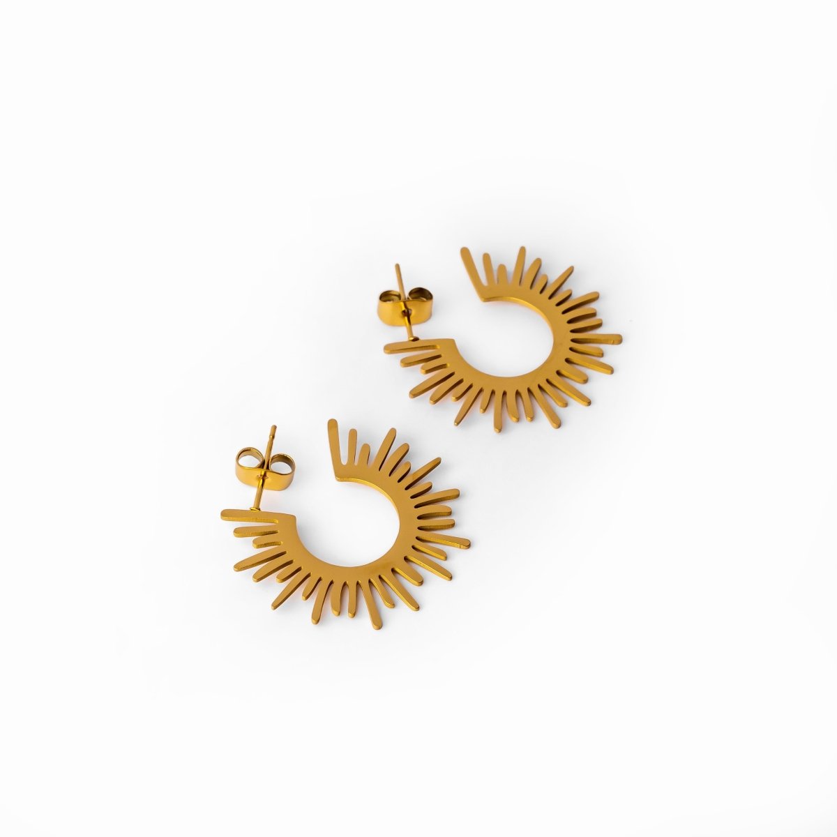 Brinco Argola Zaira Banhado em Ouro 18K