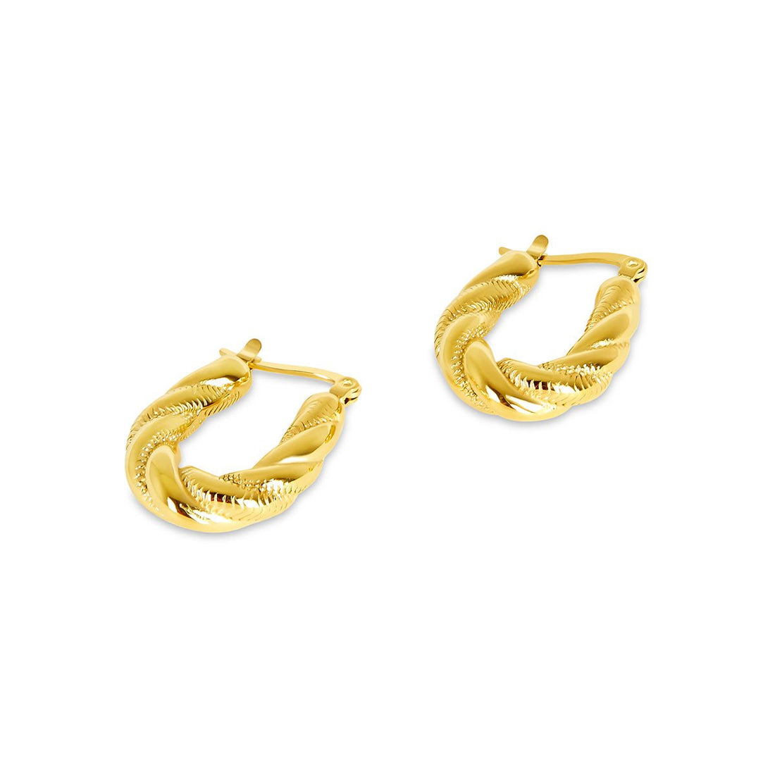 Brinco Argola Norvia Banhado em Ouro 18K