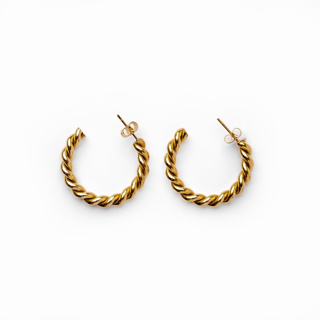 Brinco Argola Elizia Banhado em Ouro 18K