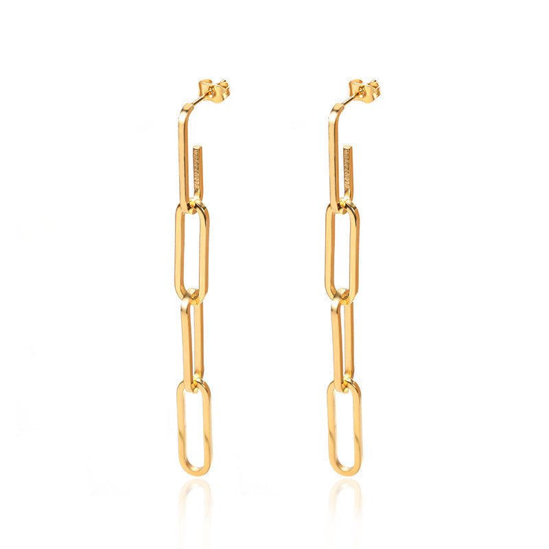 Brinco Elos Adriany Banhado em Ouro 18K
